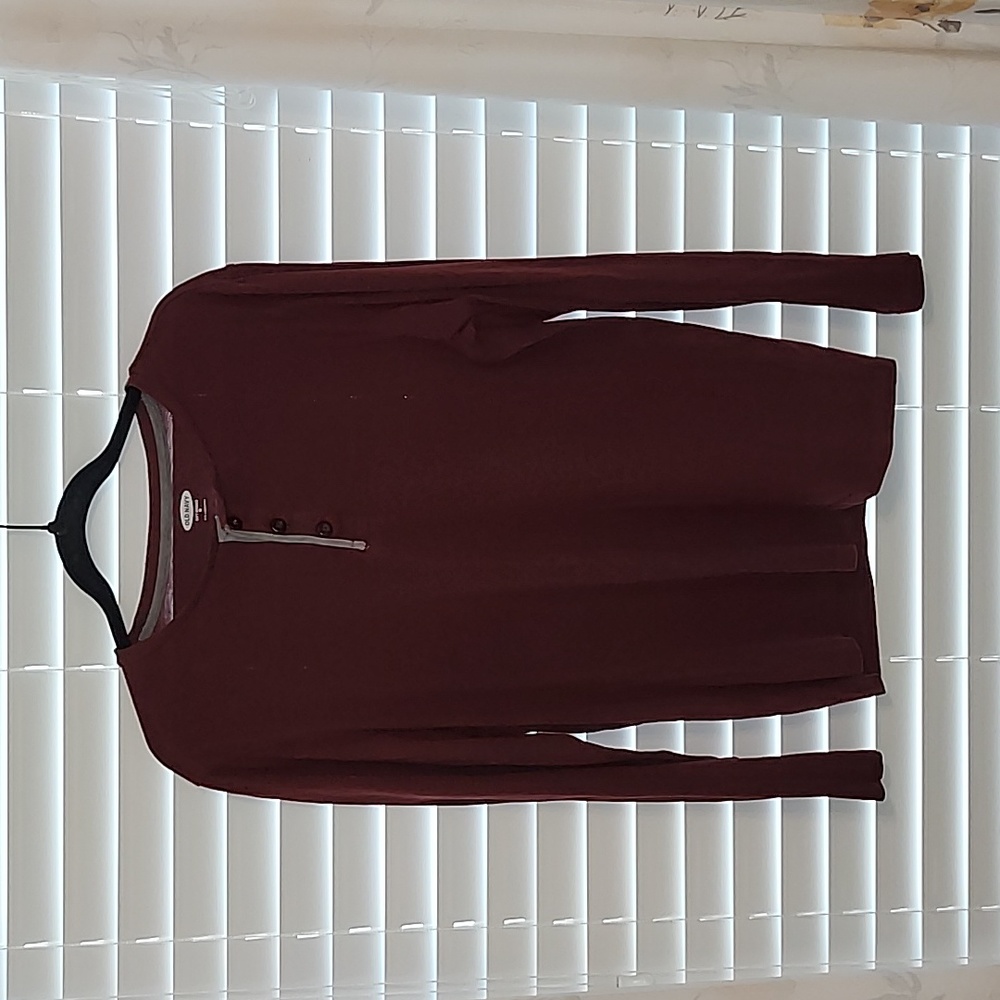 Dark Rust Old Navy soft wash Henley